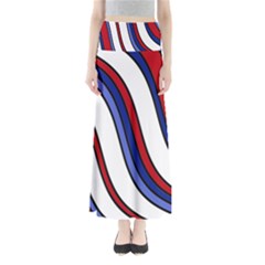 Decorative Lines Maxi Skirts by Valentinaart