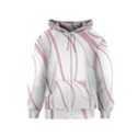 Pink elegant lines Kids  Zipper Hoodie View1