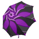 Purple Elegant Lines Hook Handle Umbrellas (Small) View2