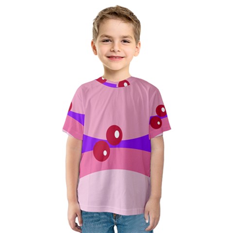 Decorative Abstraction Kid s Sport Mesh Tee by Valentinaart