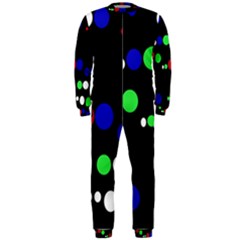 Colorful Dots Onepiece Jumpsuit (men)  by Valentinaart