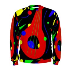 Abstract Guitar  Men s Sweatshirt by Valentinaart