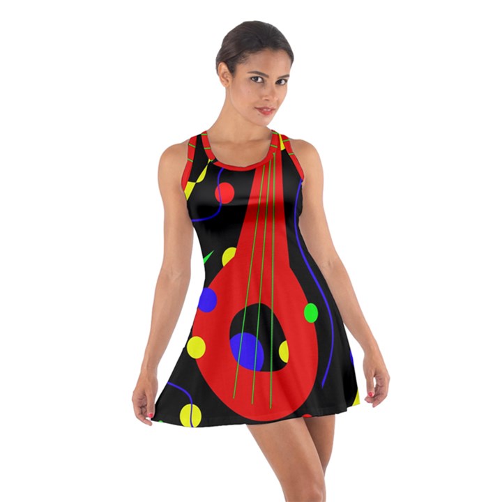 Abstract guitar  Racerback Dresses