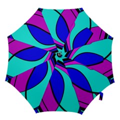 Purple And Blue Hook Handle Umbrellas (medium) by Valentinaart