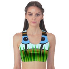 Snail Sports Bra by Valentinaart