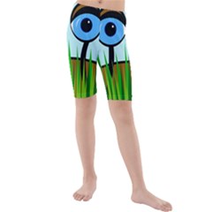 Snail Kid s Mid Length Swim Shorts by Valentinaart