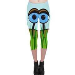 Snail Capri Leggings  by Valentinaart