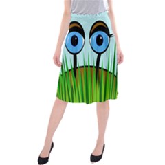 Snail Midi Beach Skirt by Valentinaart