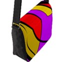 Colorful lines Flap Messenger Bag (L)  View2