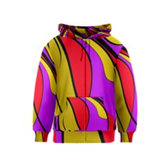 Colorful Lines Kids  Zipper Hoodie