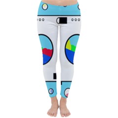 Washing Machine  Winter Leggings  by Valentinaart