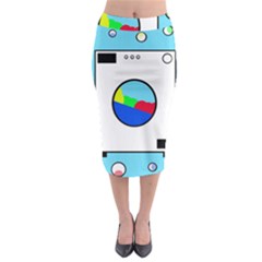 Washing Machine  Midi Pencil Skirt by Valentinaart