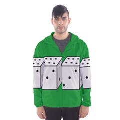 Dice  Hooded Wind Breaker (men) by Valentinaart