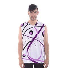 Pink Elegant Design Men s Basketball Tank Top by Valentinaart