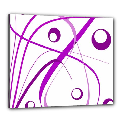 Purple Elegant Design Canvas 24  X 20  by Valentinaart