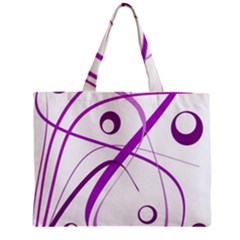 Purple Elegant Design Zipper Mini Tote Bag by Valentinaart