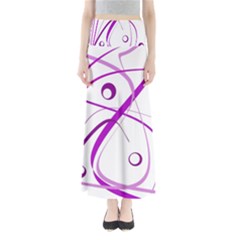 Purple Elegant Design Maxi Skirts by Valentinaart