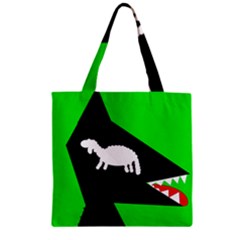 Wolf And Sheep Zipper Grocery Tote Bag by Valentinaart