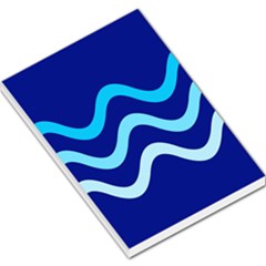 Blue Waves  Large Memo Pads by Valentinaart