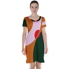 Decorative Abstraction  Short Sleeve Nightdress