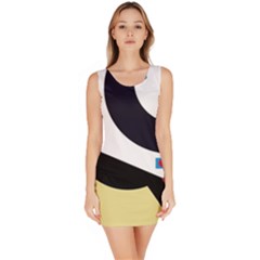 Digital Abstraction Sleeveless Bodycon Dress