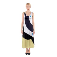 Digital Abstraction Sleeveless Maxi Dress by Valentinaart