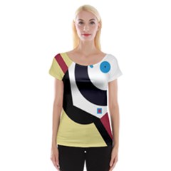 Digital Abstraction Women s Cap Sleeve Top by Valentinaart