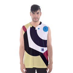 Digital Abstraction Men s Basketball Tank Top by Valentinaart