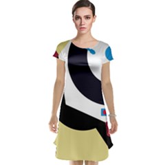 Digital Abstraction Cap Sleeve Nightdress