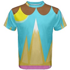 Abstract Landscape  Men s Cotton Tee by Valentinaart