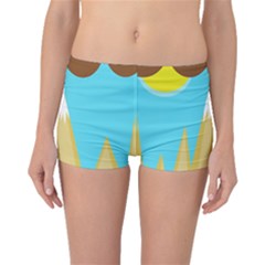 Abstract Landscape  Boyleg Bikini Bottoms