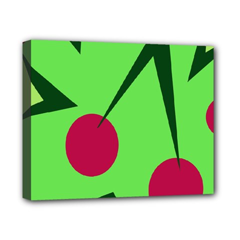 Cherries  Canvas 10  X 8  by Valentinaart