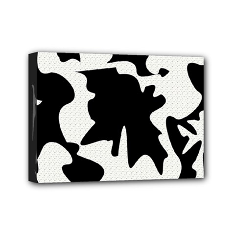 Black And White Elegant Design Mini Canvas 7  X 5 