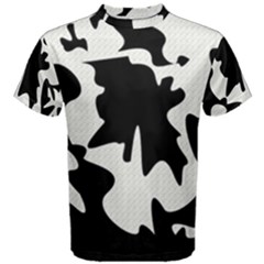 Black And White Elegant Design Men s Cotton Tee