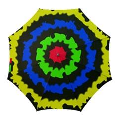 Colorful Abstraction Golf Umbrellas by Valentinaart