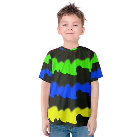 Colorful Abstraction Kid s Cotton Tee by Valentinaart