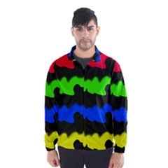 Colorful Abstraction Wind Breaker (men) by Valentinaart