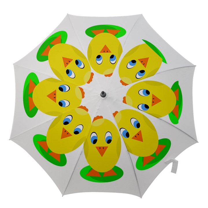 Cute chicken  Hook Handle Umbrellas (Large)