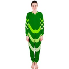 Green Waves Onepiece Jumpsuit (ladies) 