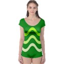 Green waves Boyleg Leotard  View1