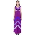 Purple Waves Empire Waist Maxi Dress View1