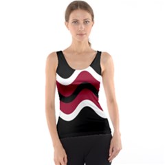 Decorative Waves Tank Top by Valentinaart