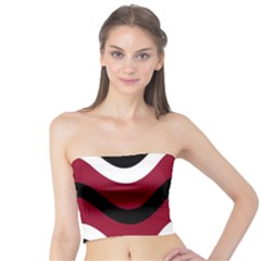 Decorative Waves Tube Top by Valentinaart