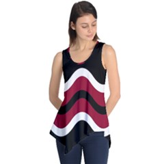 Decorative Waves Sleeveless Tunic