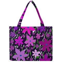 Purple Fowers Mini Tote Bag