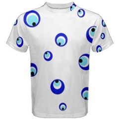 Mediterranean Blue Eyes Men s Cotton Tee by Valentinaart