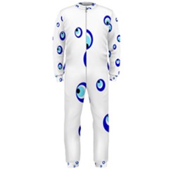 Mediterranean Blue Eyes Onepiece Jumpsuit (men)  by Valentinaart