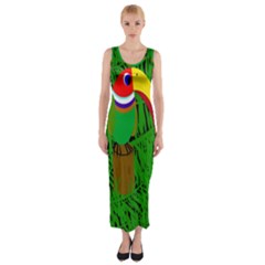 Toucan Fitted Maxi Dress