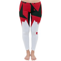 Volcano  Winter Leggings  by Valentinaart