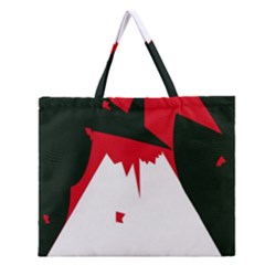 Volcano  Zipper Large Tote Bag